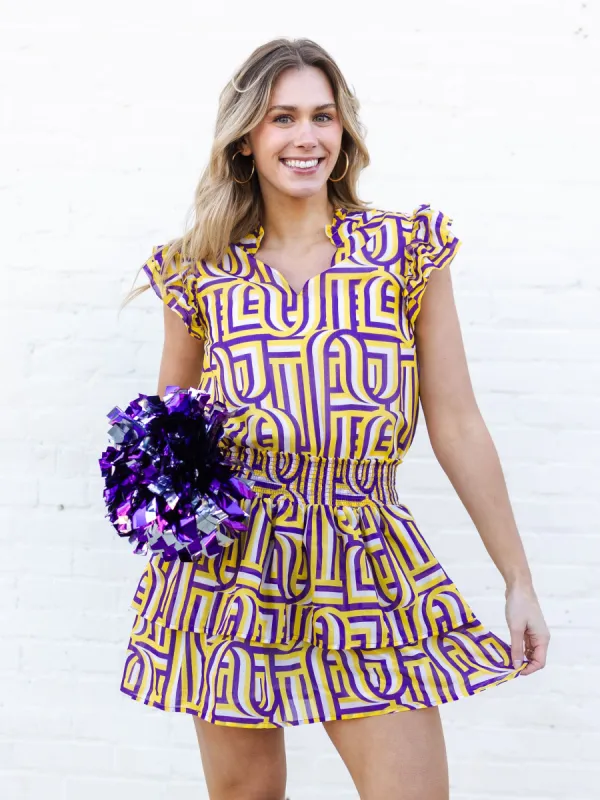 Marley Top | Touchdown Purple + Gold made by Michelle McDowell