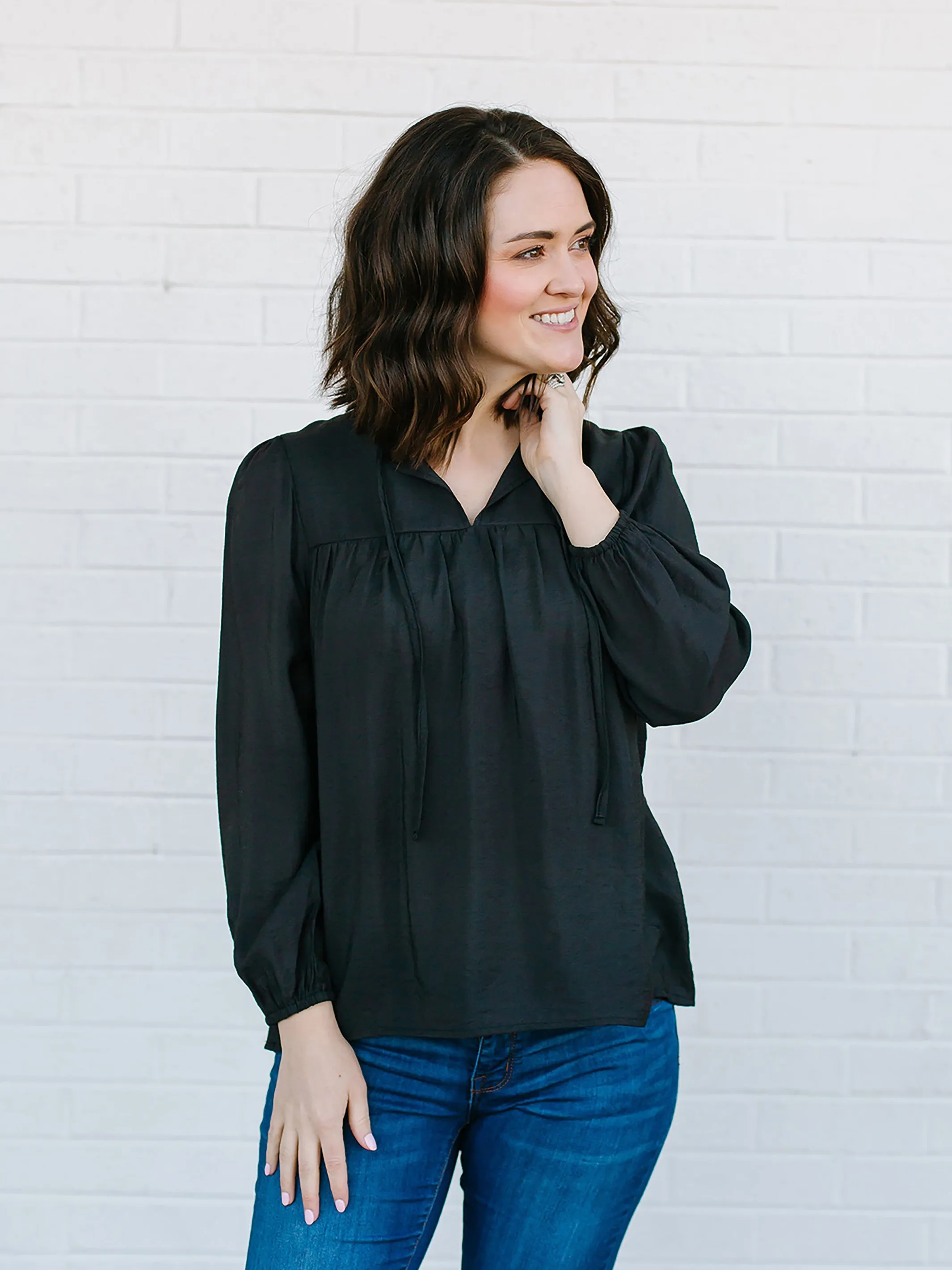 FINAL SALE - Kennedy Top | Black sold by Michelle McDowell product image thumbnail 2