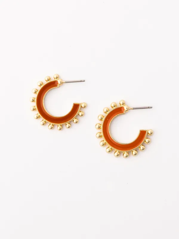 Hadley Earrings | Orange sold by Michelle McDowell
