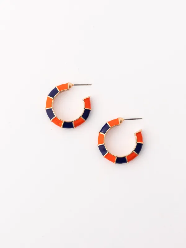Ashlynn Earrings | Blue + Orange sold by Michelle McDowell