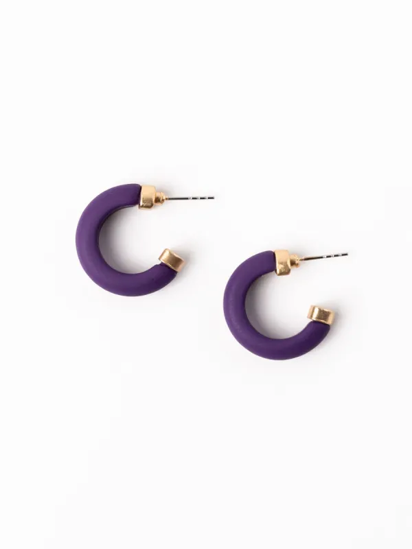 Amanda Earrings | Purple sold by Michelle McDowell