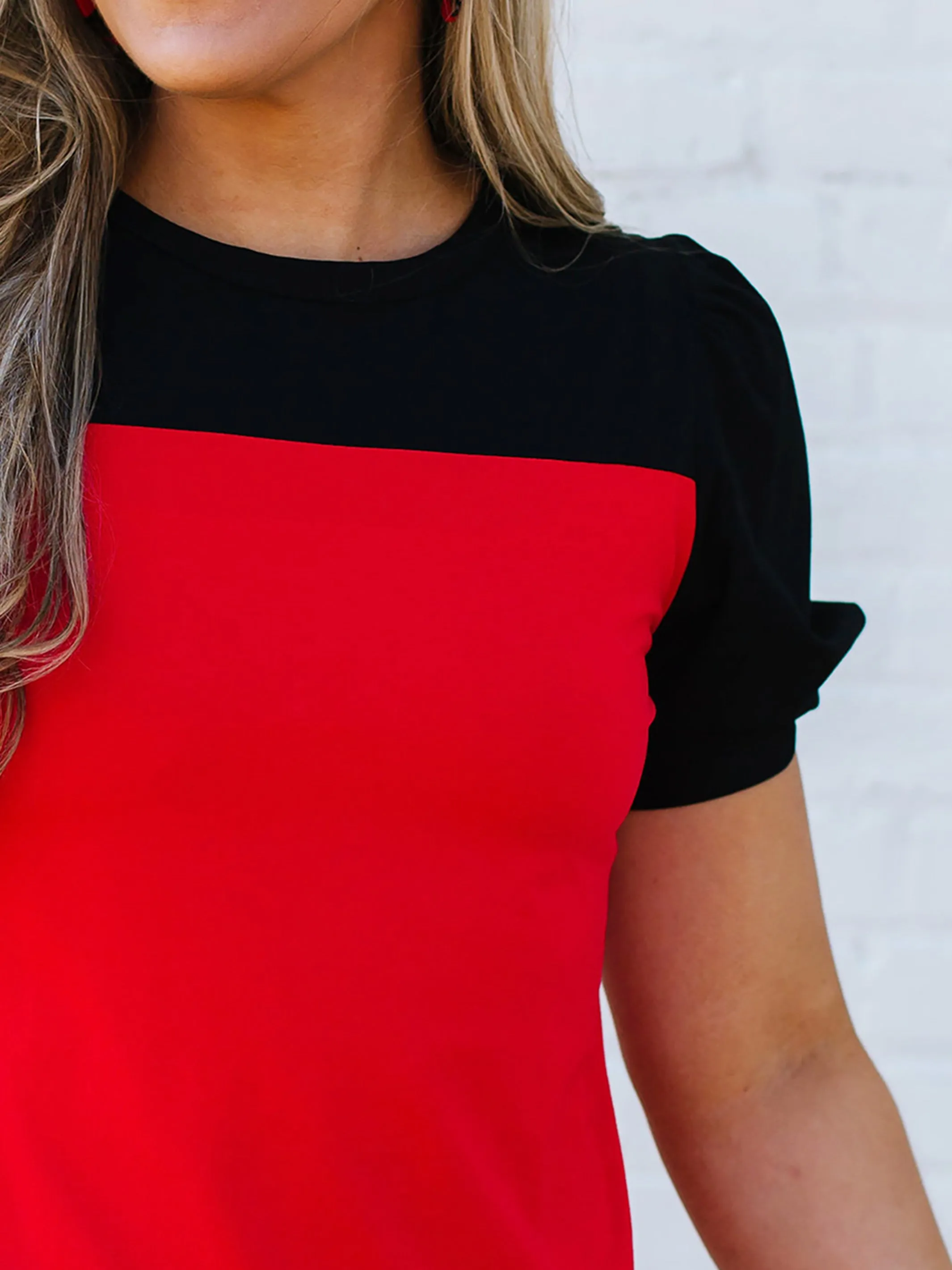 Blakeley Top | Red + Black sold by Michelle McDowell product image thumbnail 3