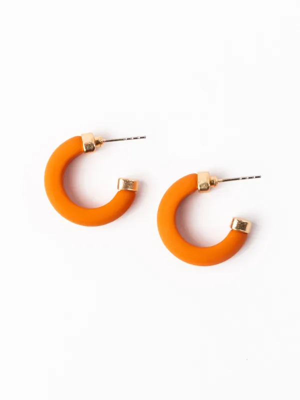 Amanda Earrings | Orange sold by Michelle McDowell