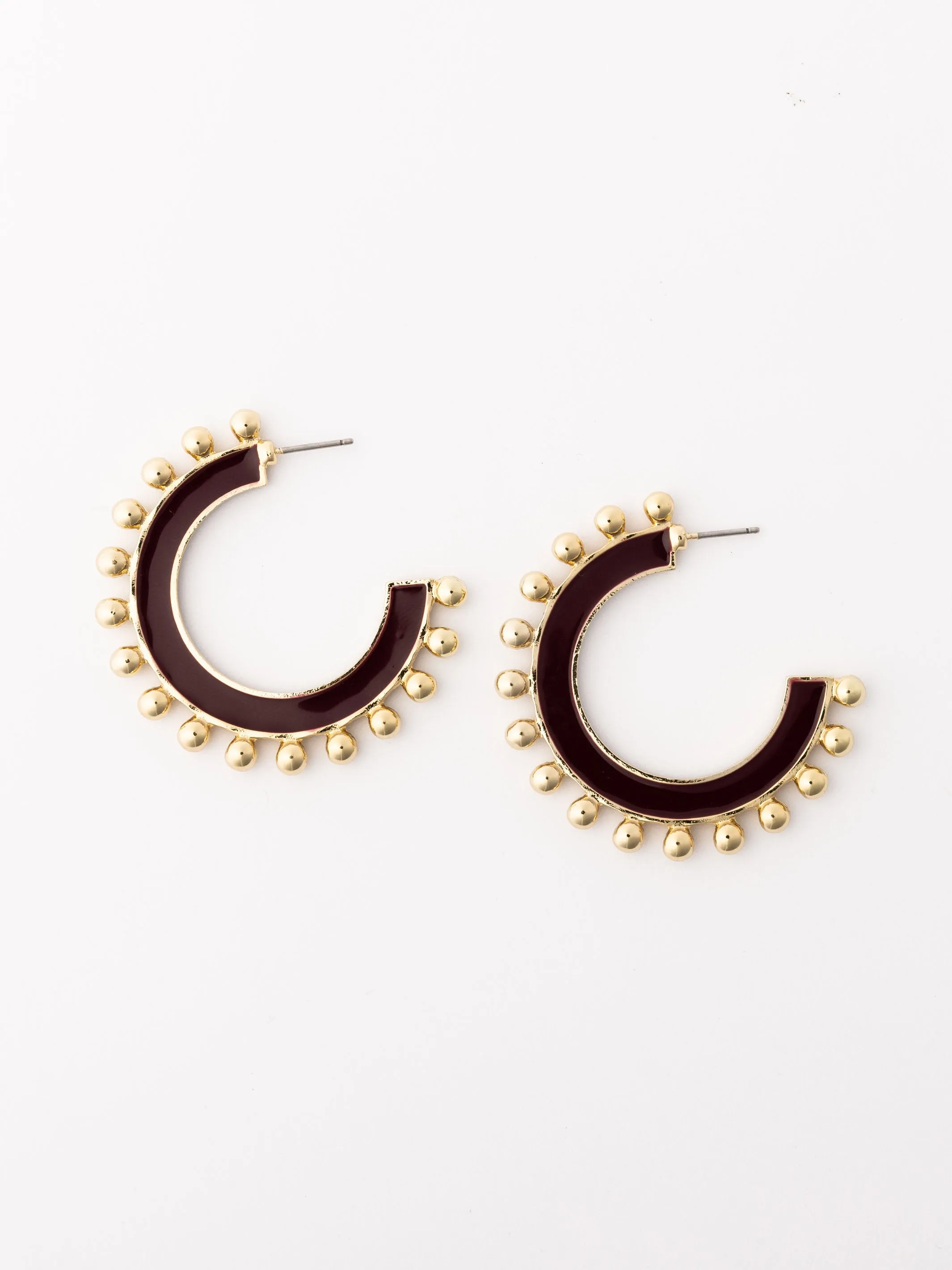 Hadley Earrings | Maroon sold by Michelle McDowell product image thumbnail 3