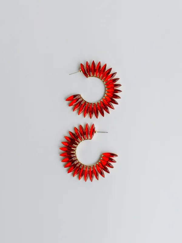 FINAL SALE - Eileen Earrings | Red sold by Michelle McDowell