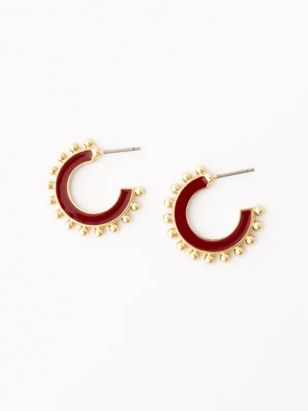 Hadley Earrings | Crimson sold by Michelle McDowell