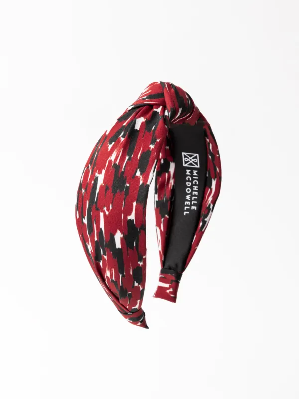 Luna Headband | Tailgate Time Garnet + Black sold by Michelle McDowell