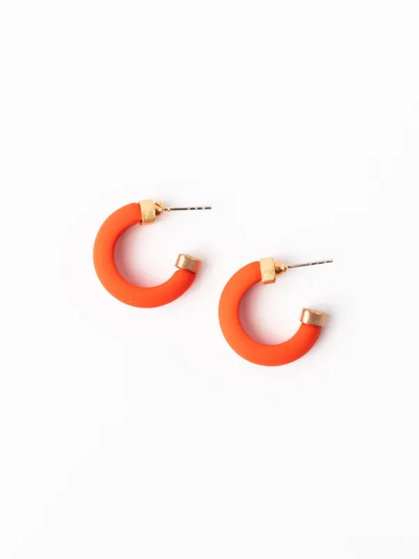 Amanda Earrings | Blue + Orange sold by Michelle McDowell
