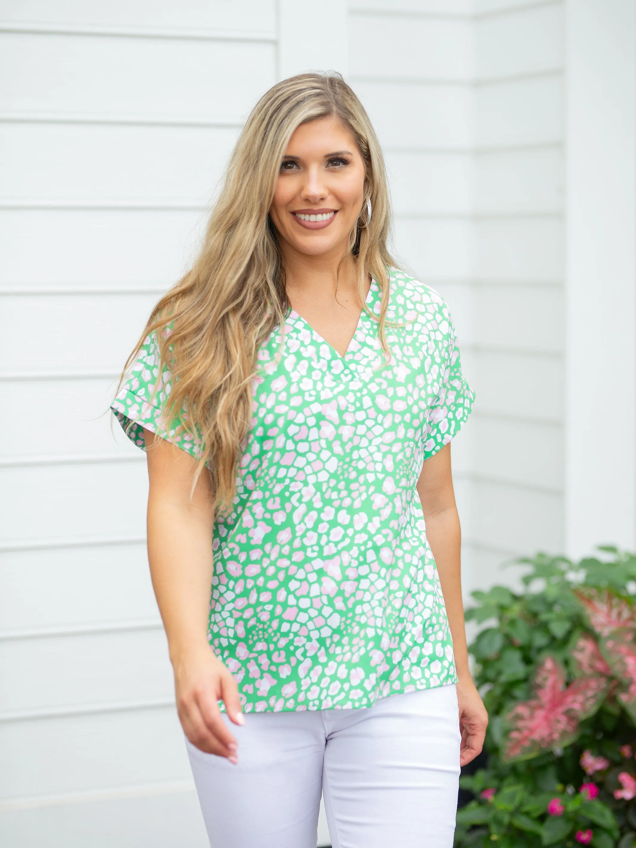 FINAL SALE - Laurie Top | Wild Safari Pine sold by Michelle McDowell product image thumbnail 3
