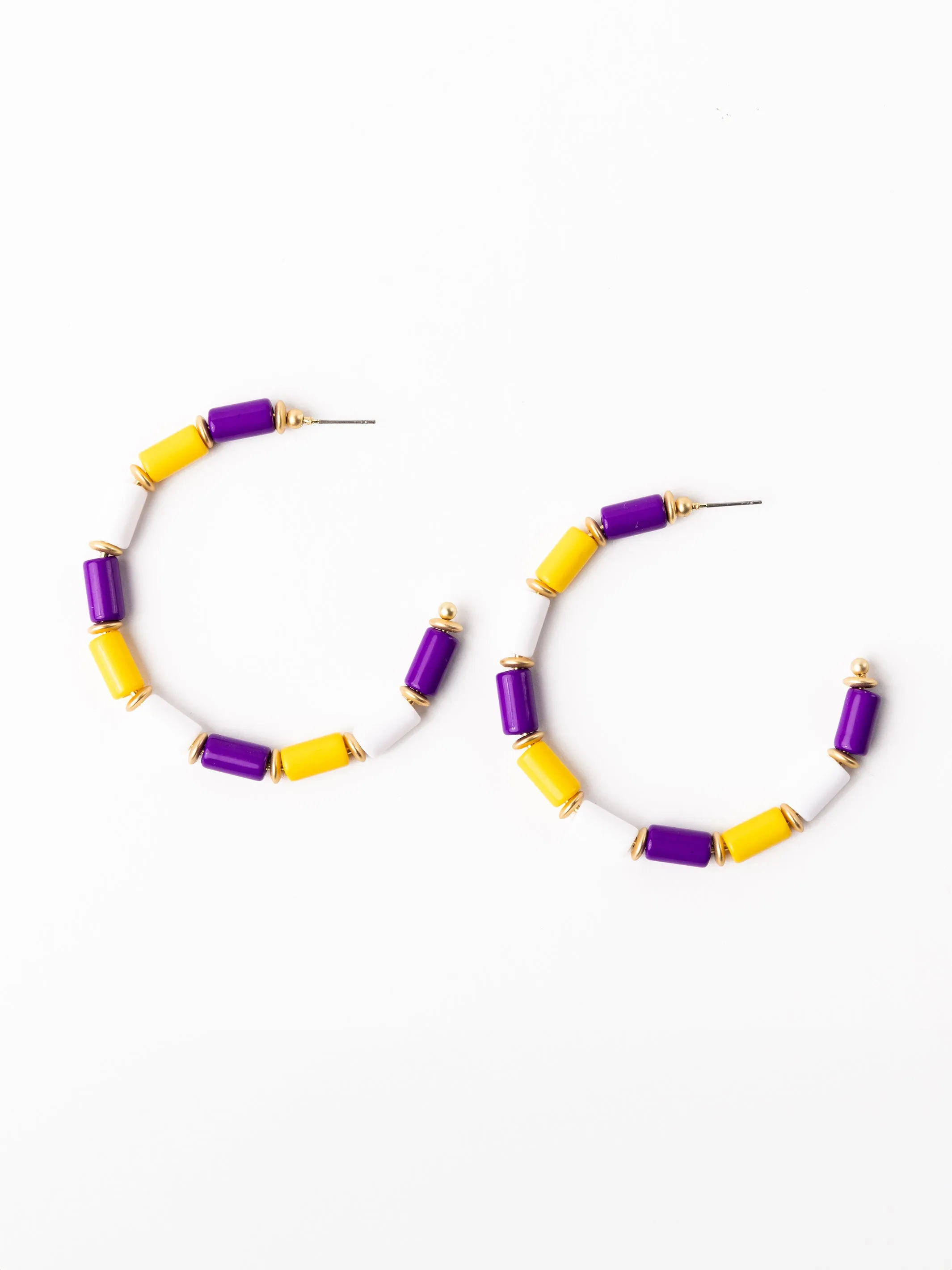 Cara Earrings | Purple + Gold sold by Michelle McDowell product image thumbnail 3