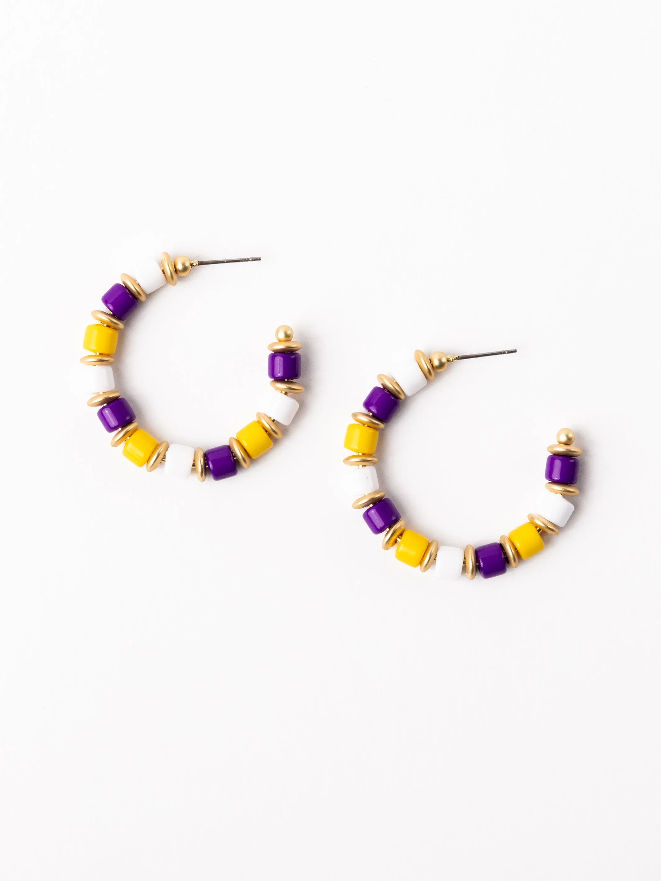 Cara Earrings | Purple + Gold sold by Michelle McDowell product image thumbnail 2