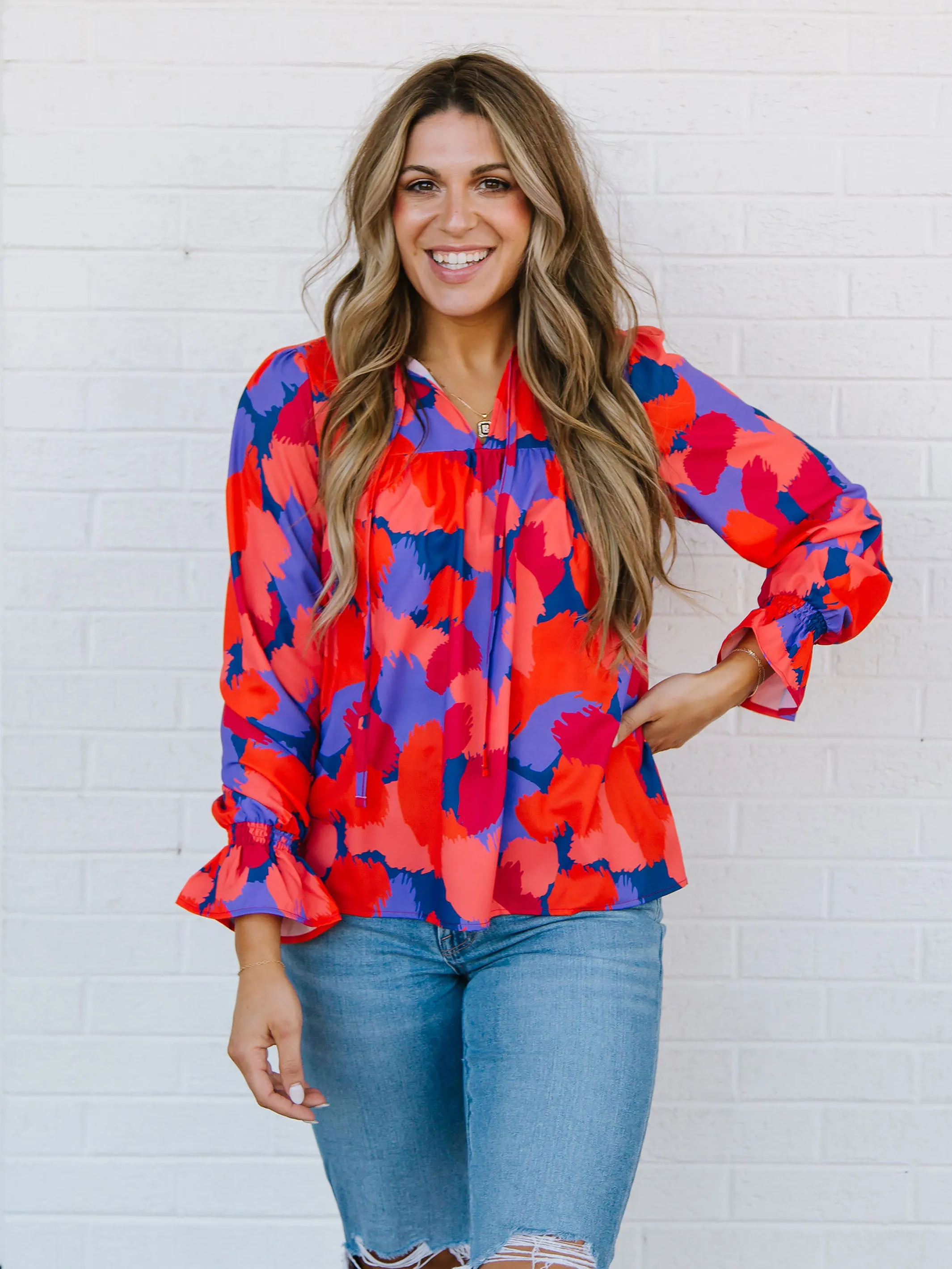 FINAL SALE - Elena Top | Midnight Haze Orange sold by Michelle McDowell product image thumbnail 2