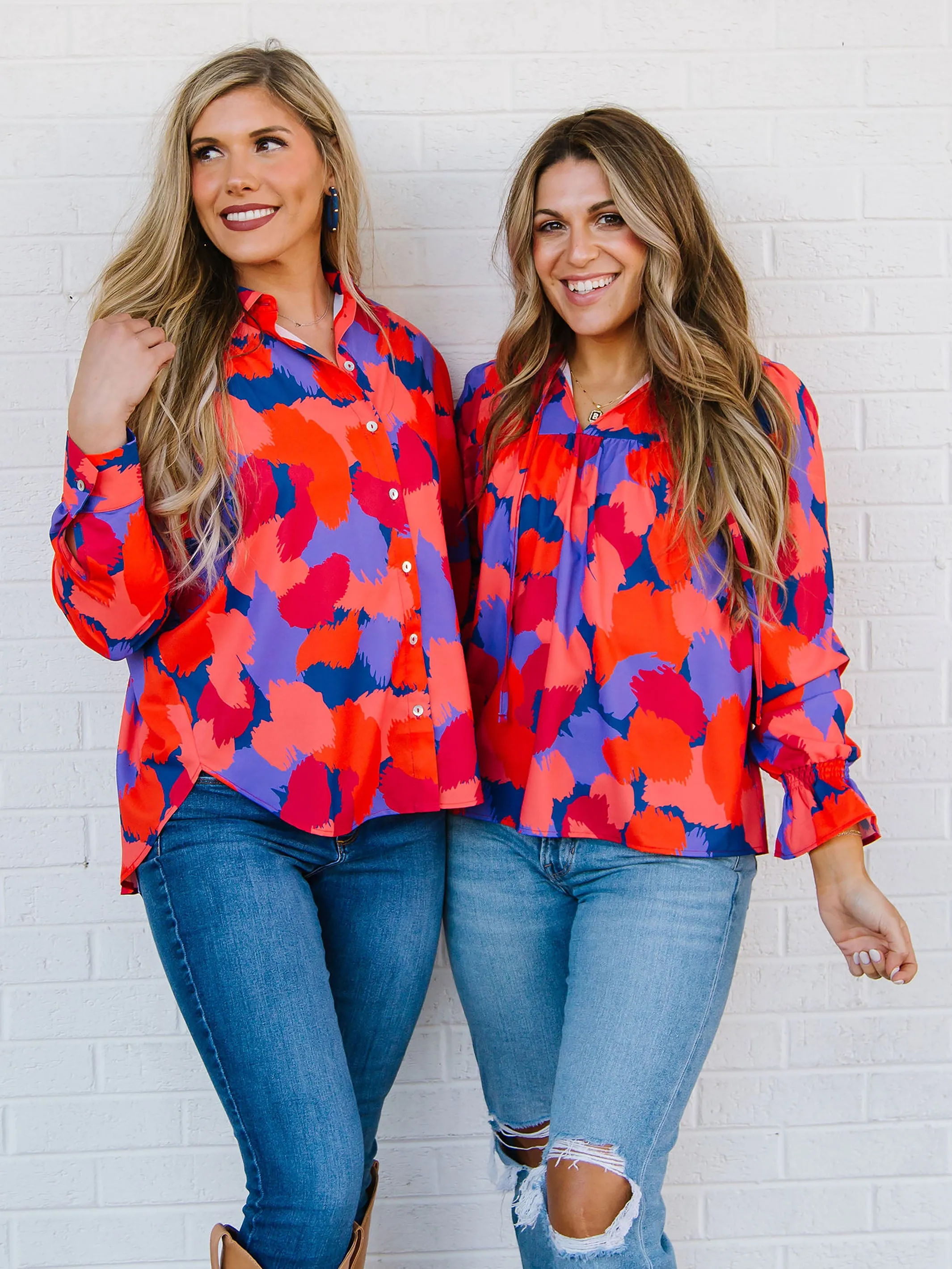 FINAL SALE - Elena Top | Midnight Haze Orange sold by Michelle McDowell product image thumbnail 5