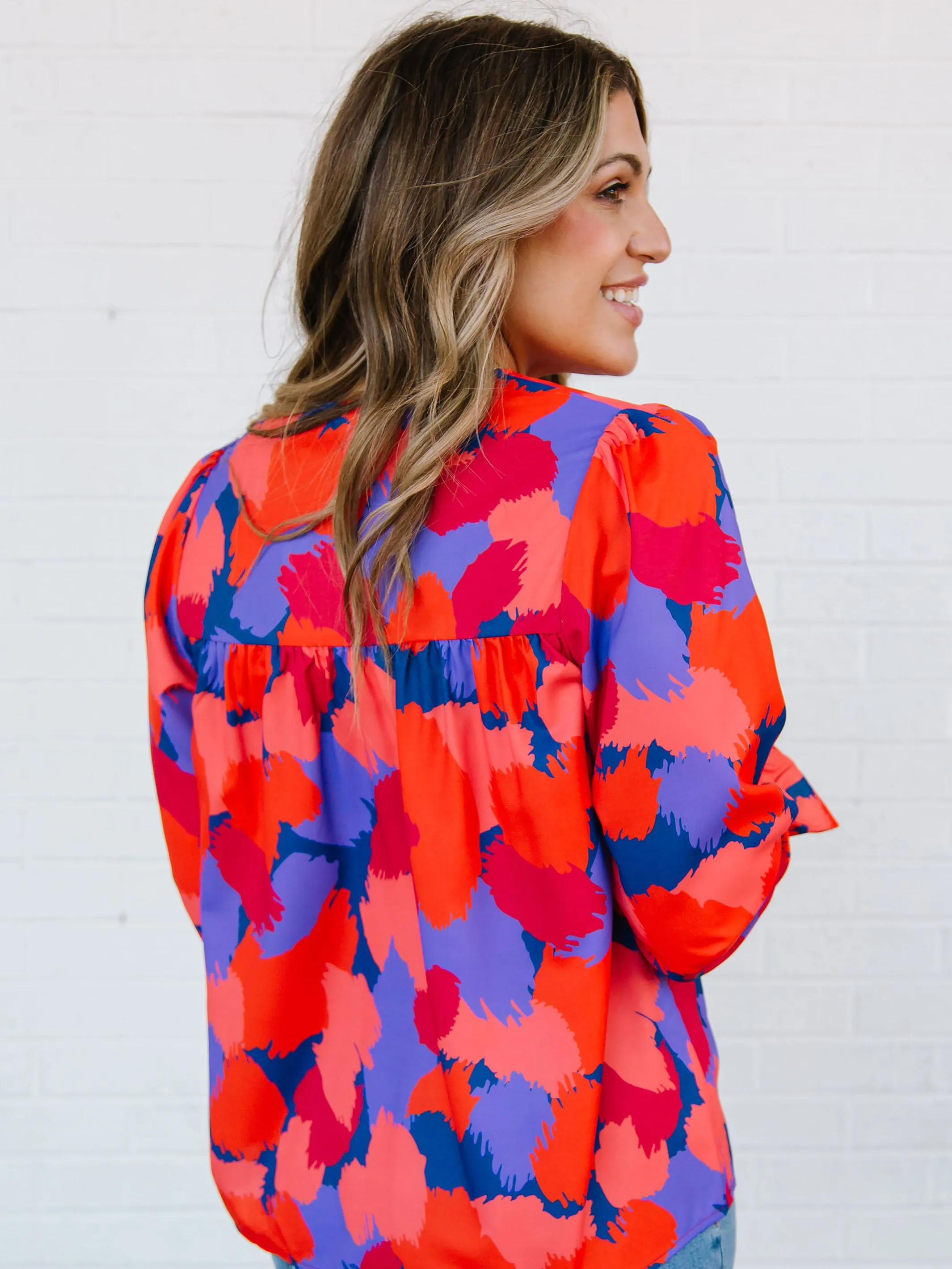 FINAL SALE - Elena Top | Midnight Haze Orange sold by Michelle McDowell product image thumbnail 3