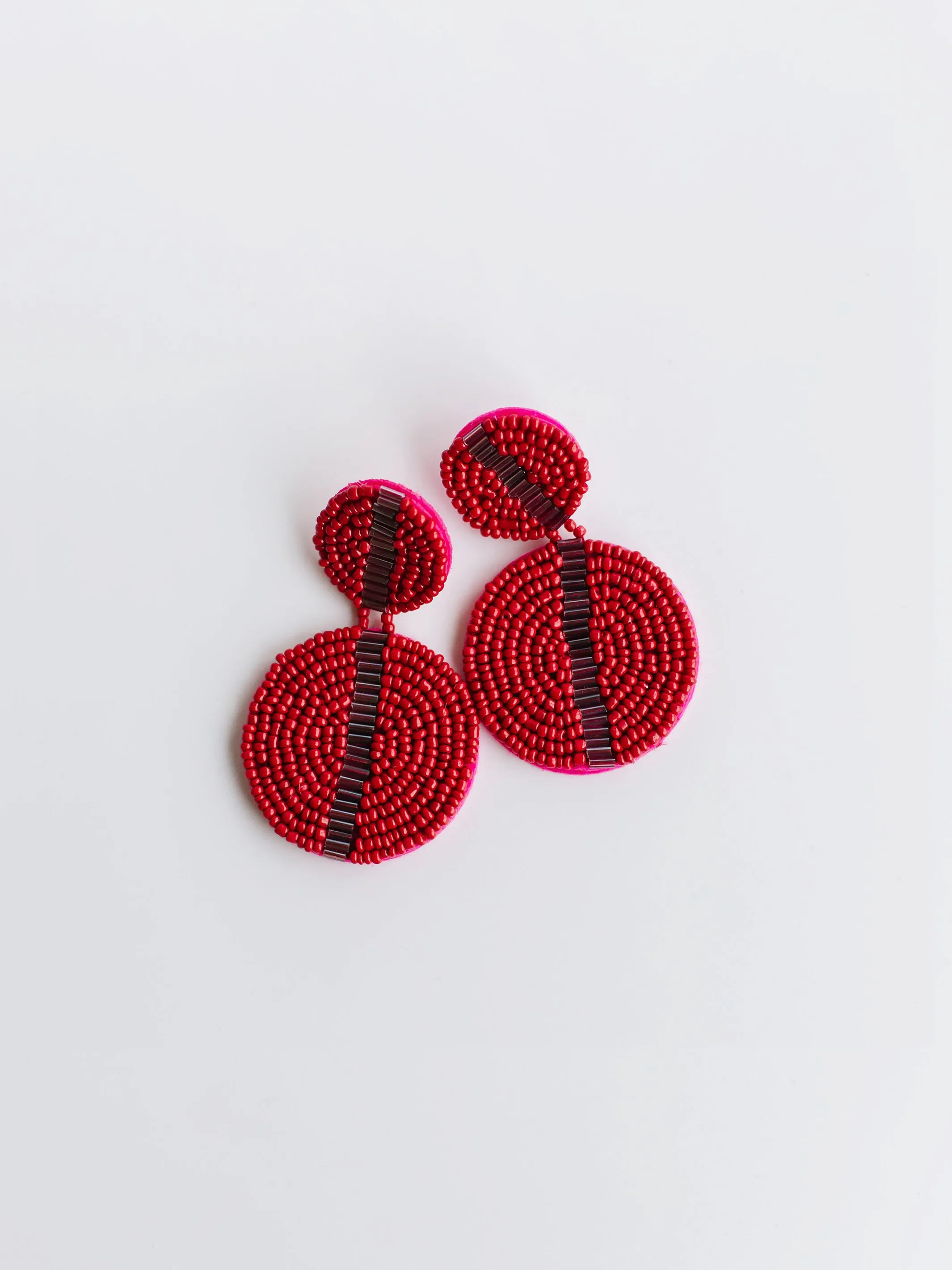 Colleen Earrings | Crimson + Gray sold by Michelle McDowell