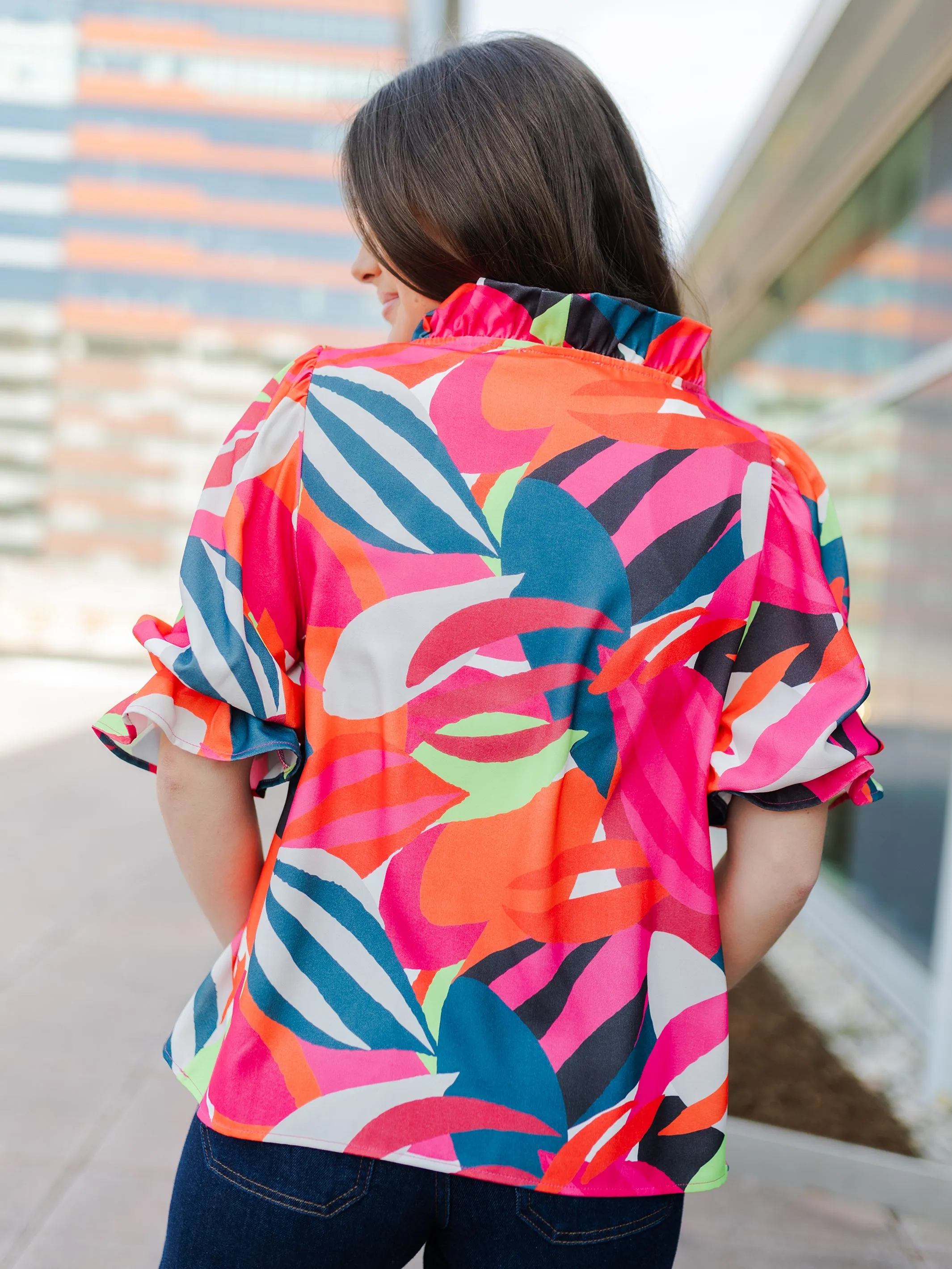 FINAL SALE - Julie Top | Bombshell Blooms Multi sold by Michelle McDowell product image thumbnail 5