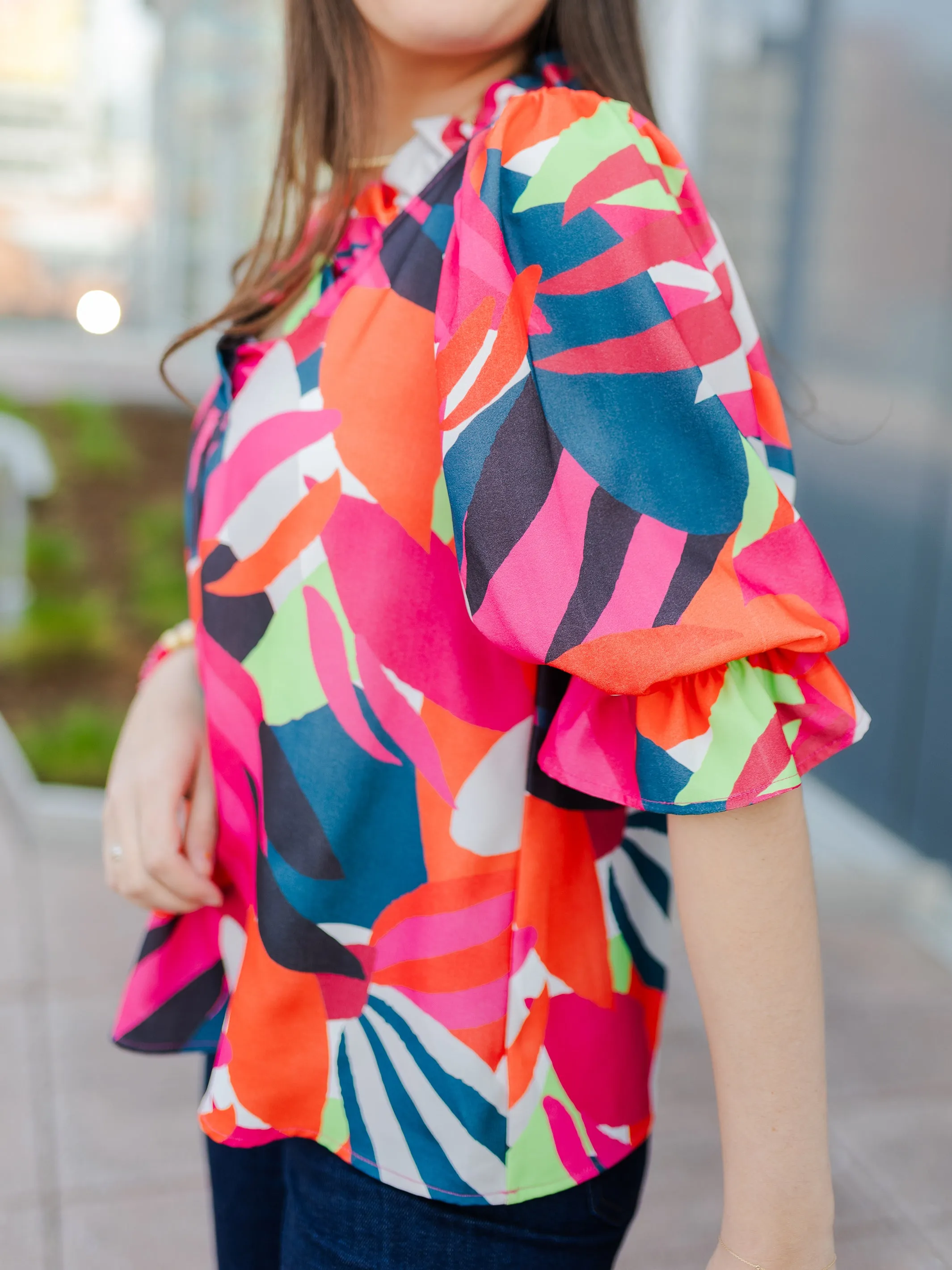 FINAL SALE - Julie Top | Bombshell Blooms Multi sold by Michelle McDowell product image thumbnail 2