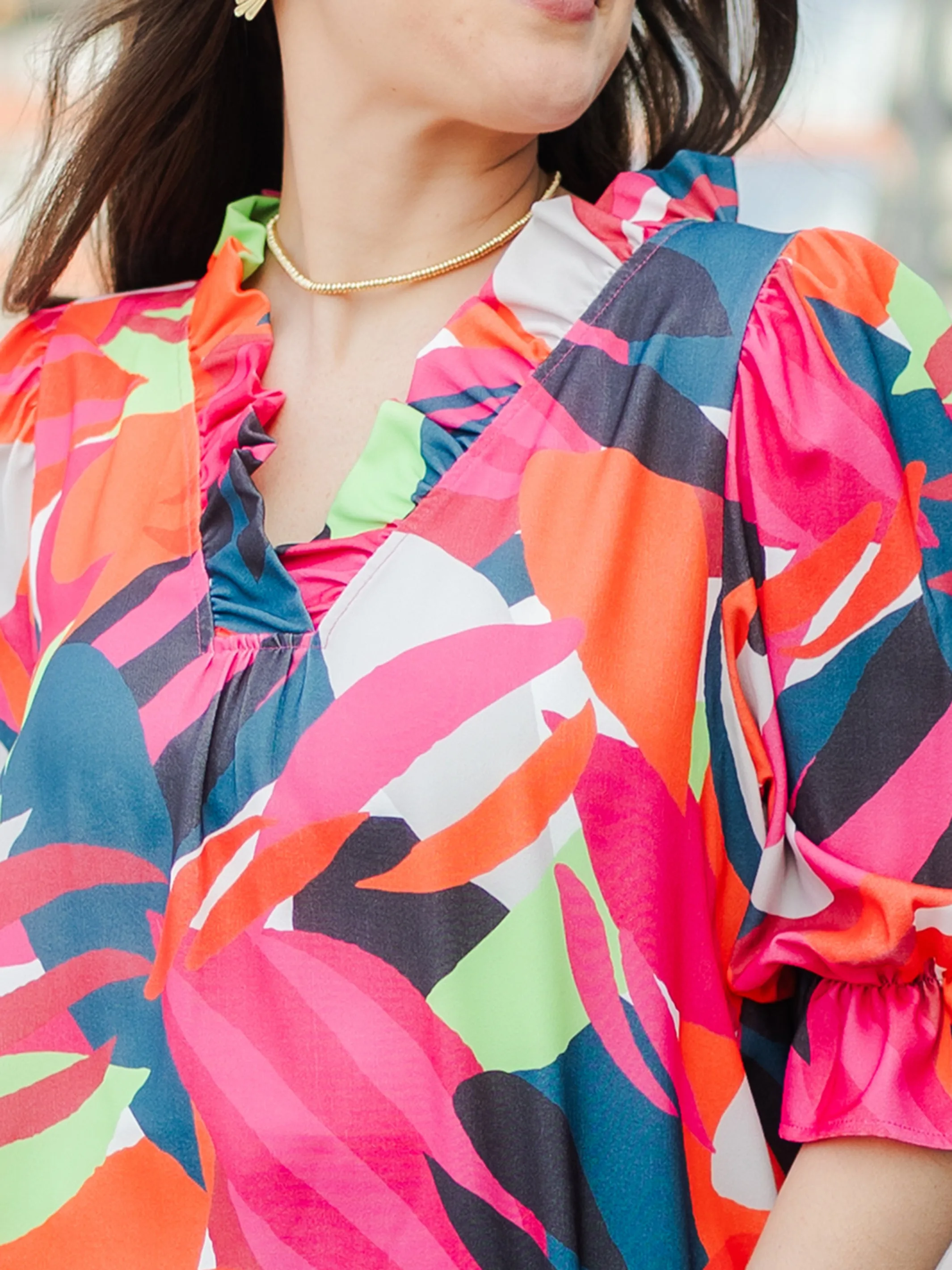 FINAL SALE - Julie Top | Bombshell Blooms Multi sold by Michelle McDowell product image thumbnail 4