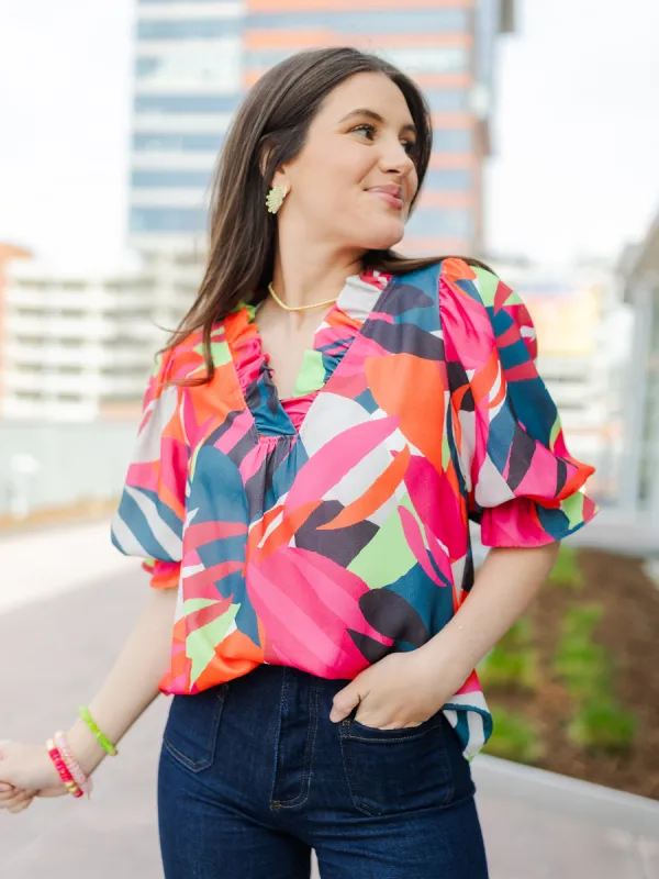 FINAL SALE - Julie Top | Bombshell Blooms Multi sold by Michelle McDowell