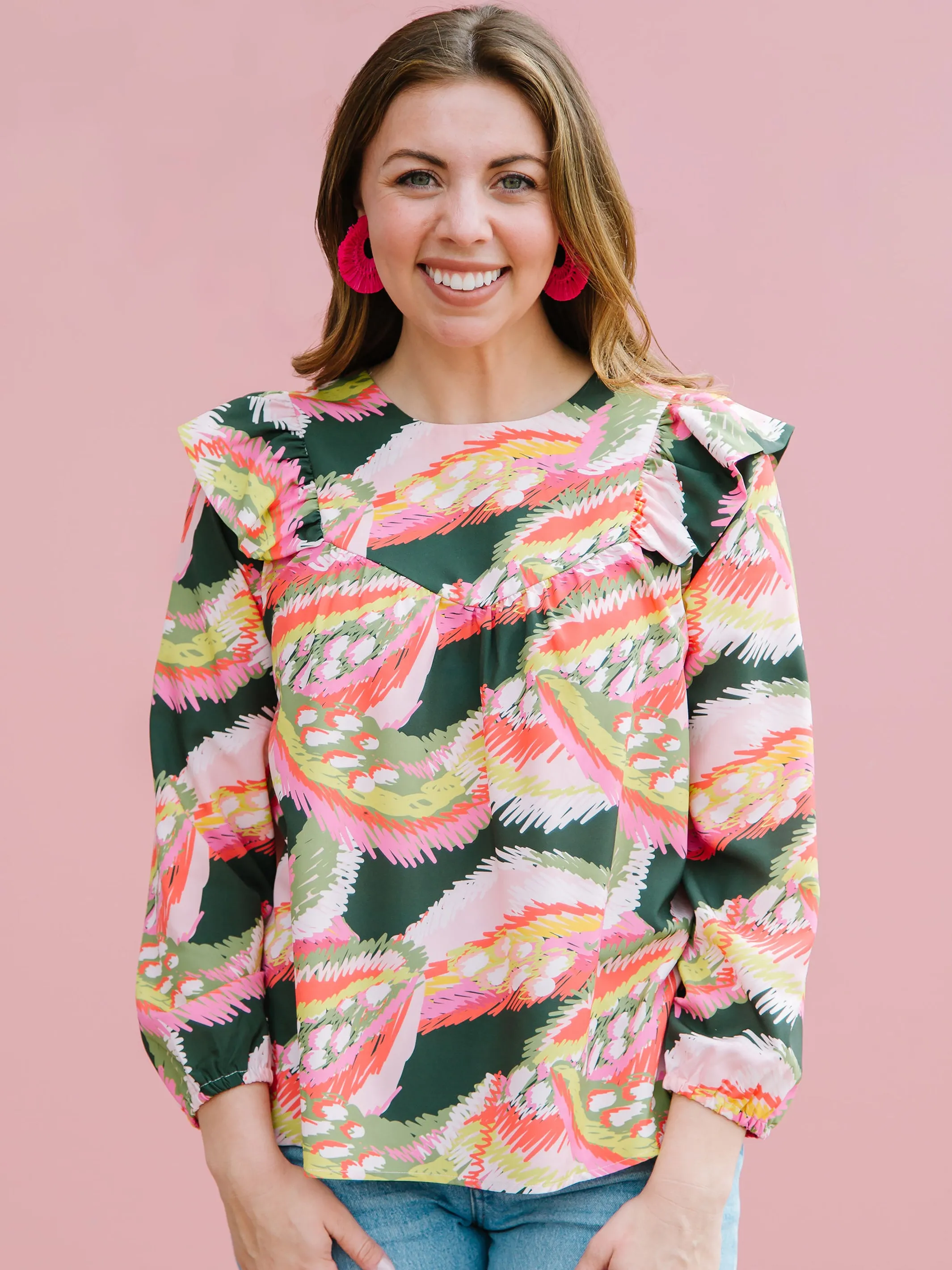 FINAL SALE - Kacey Top | Wild Wonder sold by Michelle McDowell