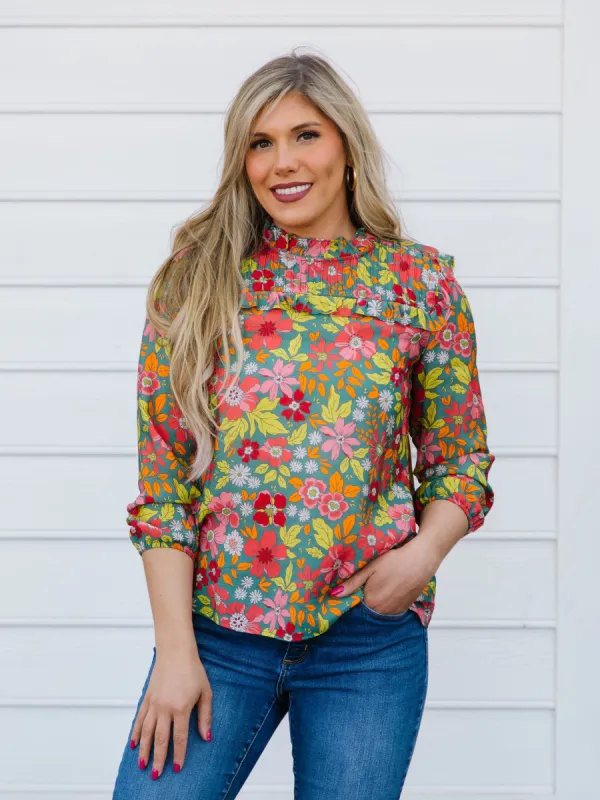 FINAL SALE - Carter Top | Hopeful Romantic Teal sold by Michelle McDowell