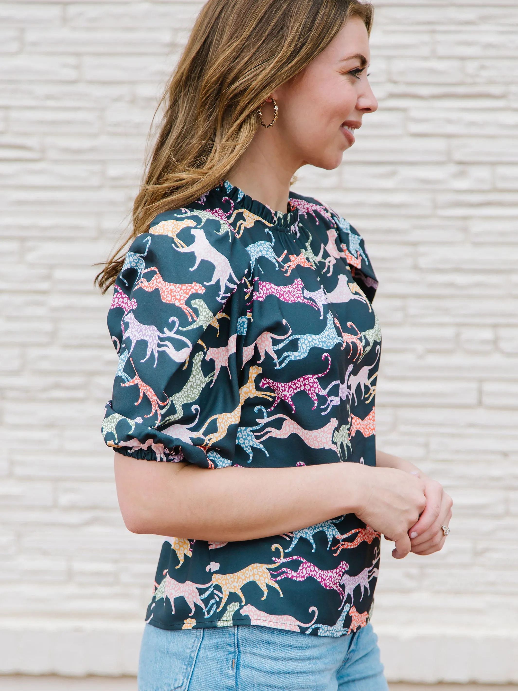 FINAL SALE - Libby Top | Wild Hearts Ash sold by Michelle McDowell product image thumbnail 2