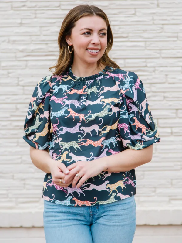 FINAL SALE - Libby Top | Wild Hearts Ash sold by Michelle McDowell