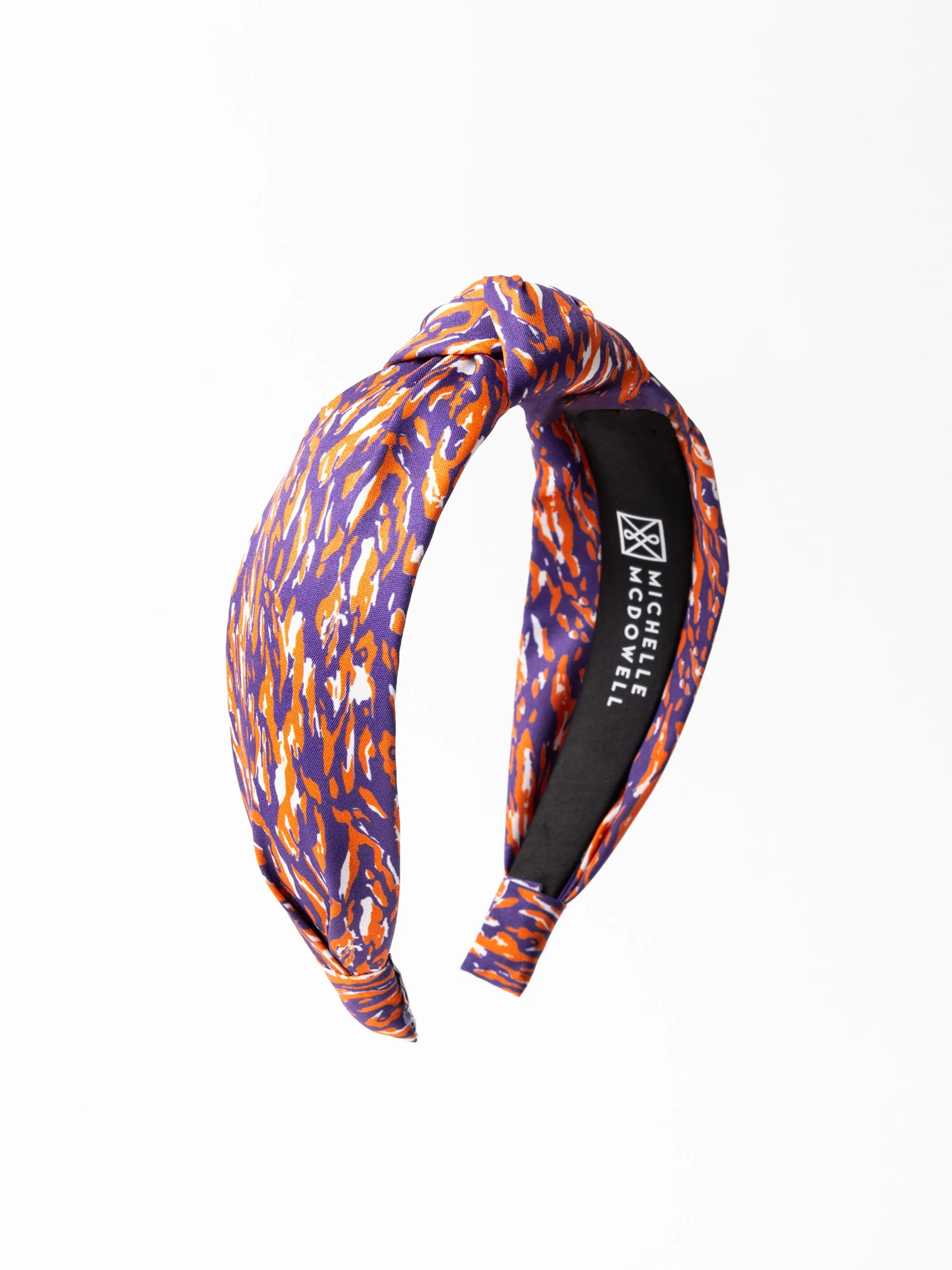 Luna Headband | Tiger Tail Purple + Orange sold by Michelle McDowell