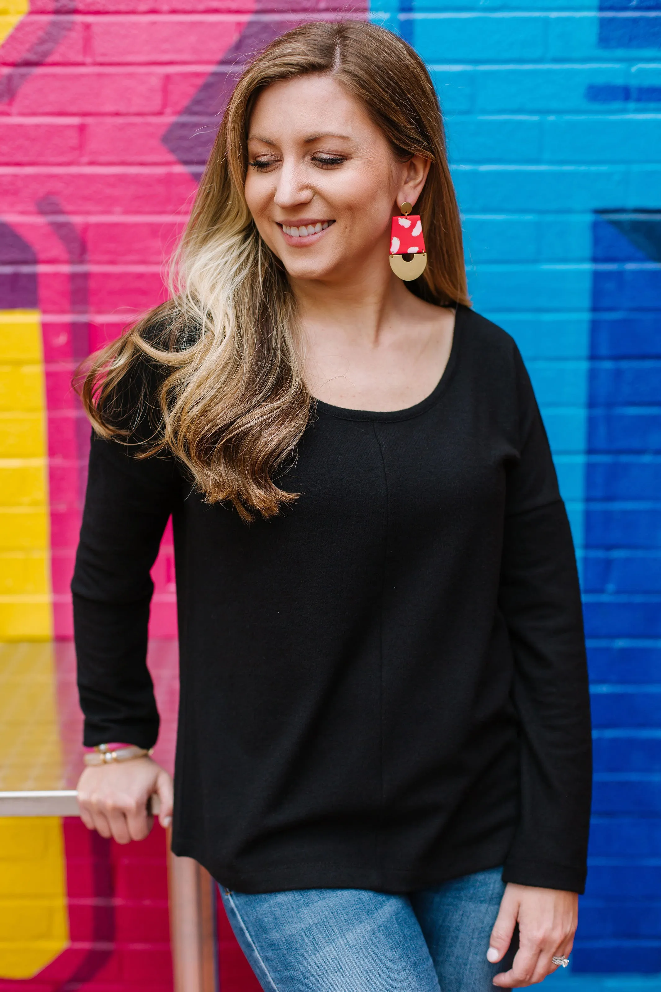 FINAL SALE - Vicki Top | Black sold by Michelle McDowell