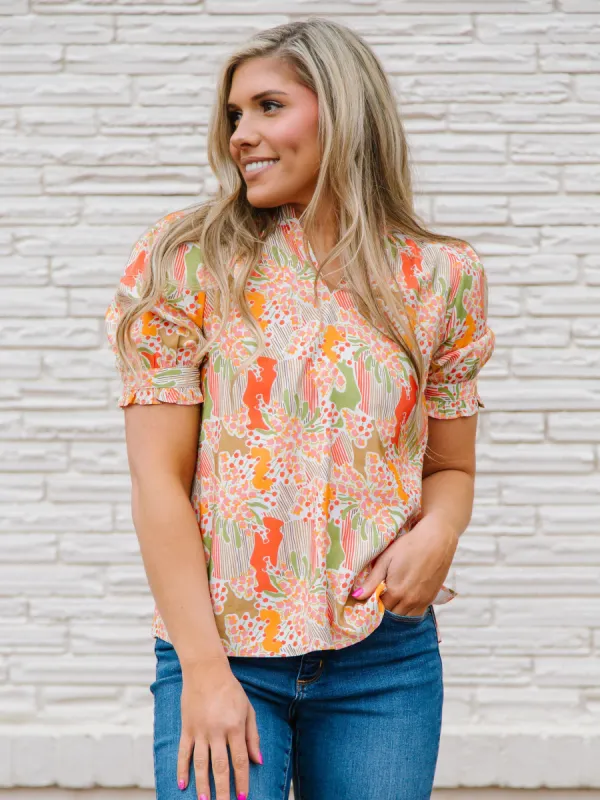 FINAL SALE - Marie Top | Center Piece Tan sold by Michelle McDowell
