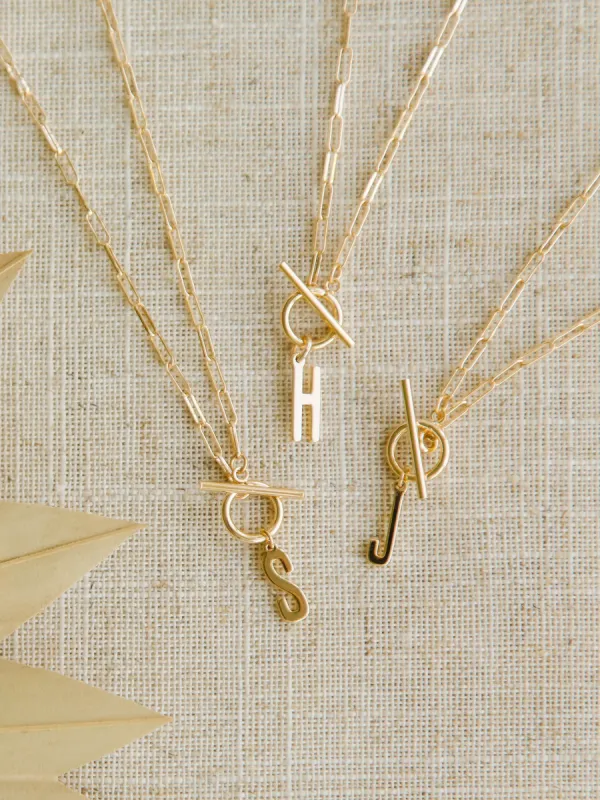 Luxe Carlie Initial Necklace made by Michelle McDowell