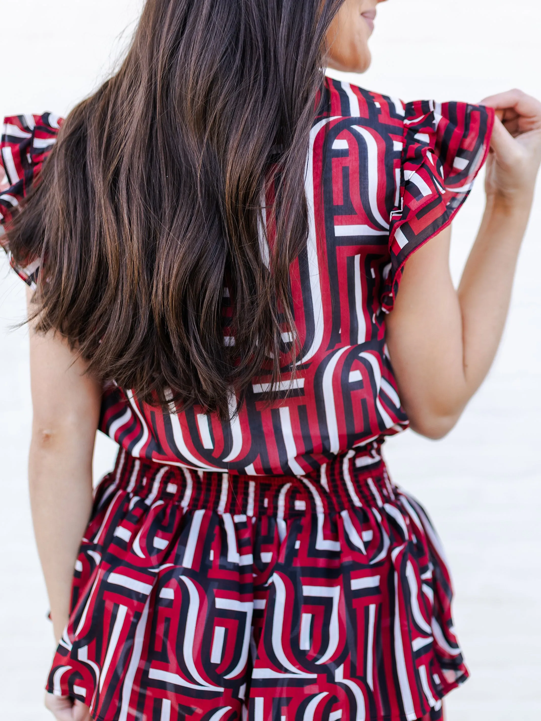 Marley Skirt | Touchdown Garnet + Black sold by Michelle McDowell product image thumbnail 4
