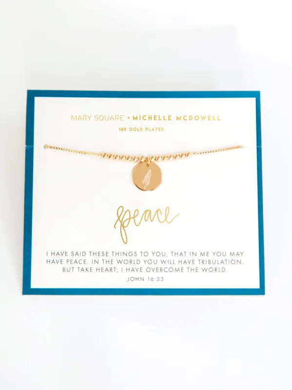 FINAL SALE - Peace Inspirational Bracelet sold by Michelle McDowell