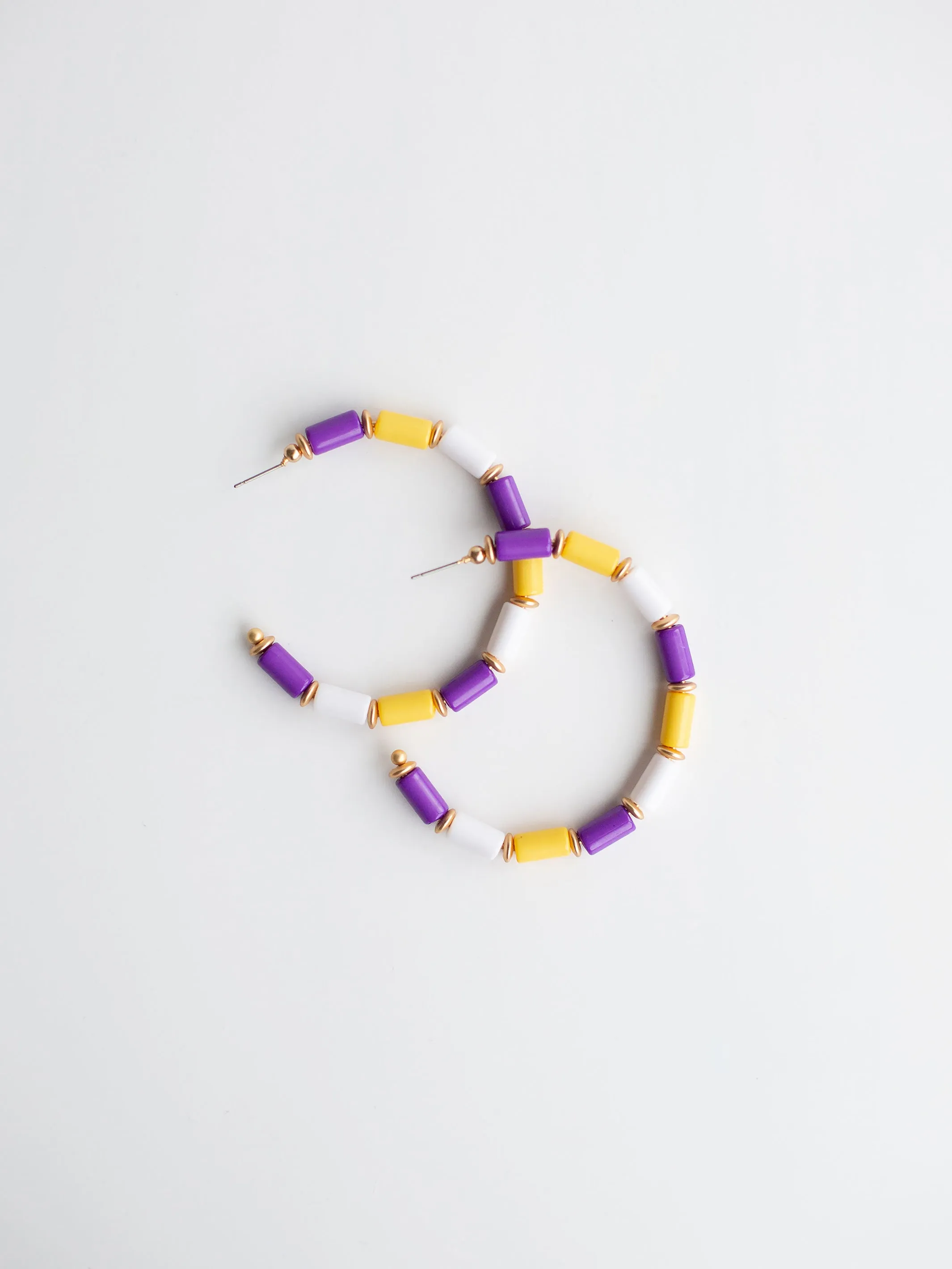 Cara Earrings | Purple + Gold sold by Michelle McDowell product image thumbnail 2