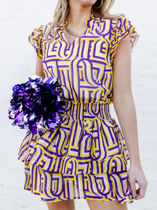 Marley Skirt | Touchdown Purple + Gold made by Michelle McDowell
