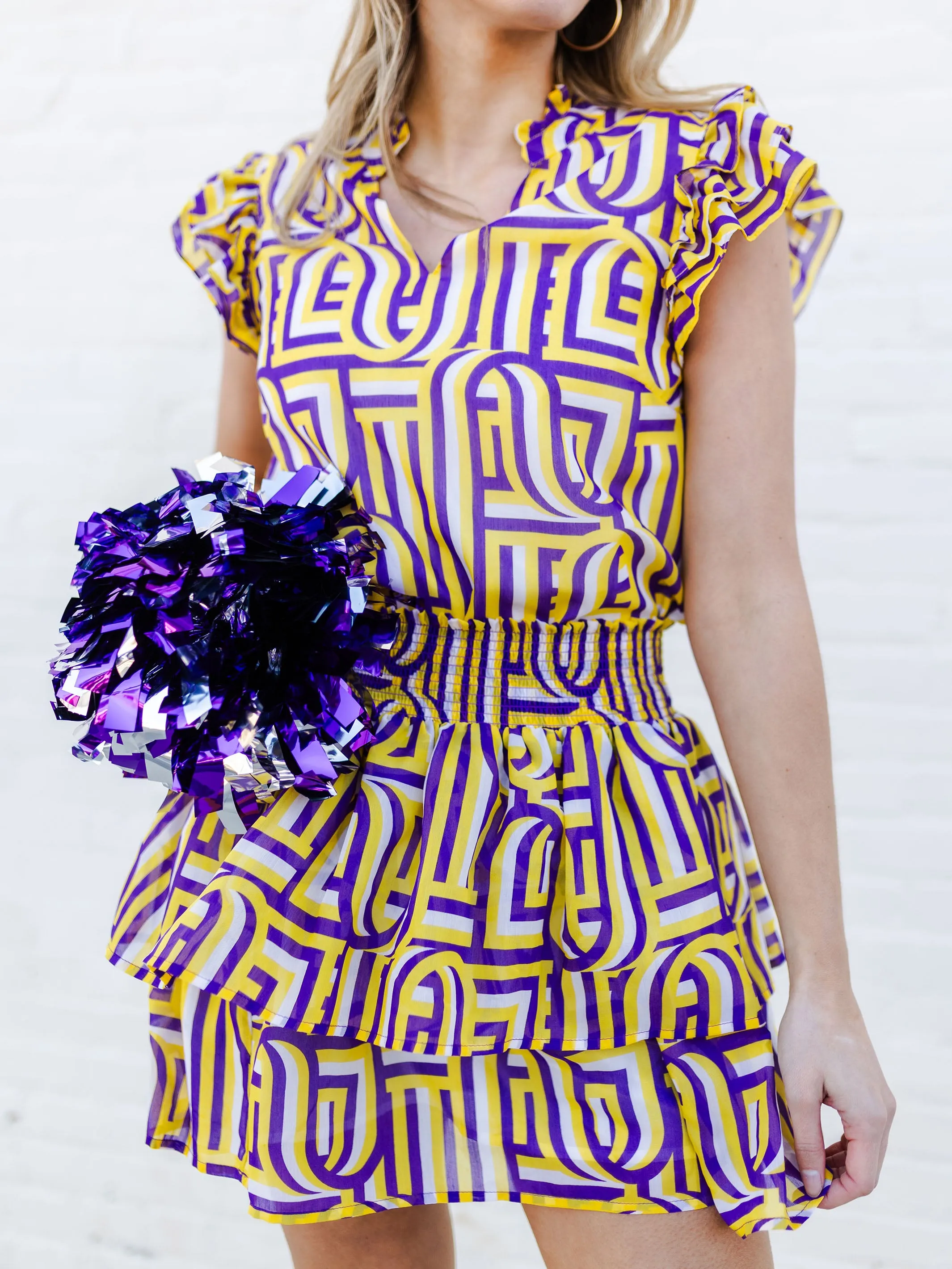 Marley Skirt | Touchdown Purple + Gold sold by Michelle McDowell