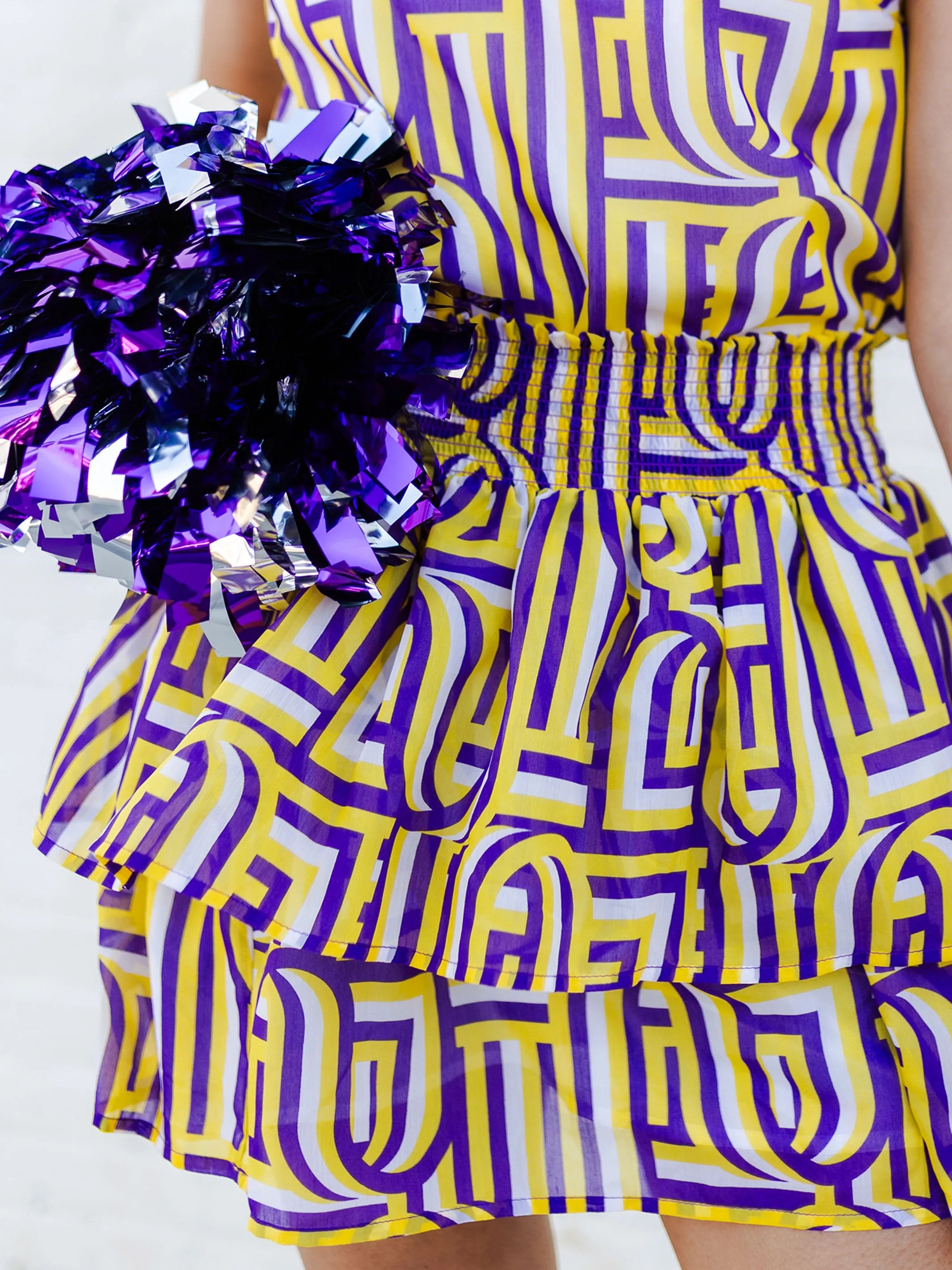 Marley Skirt | Touchdown Purple + Gold sold by Michelle McDowell product image thumbnail 2