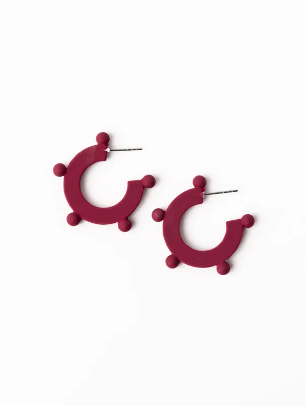 Astrid Earrings | Garnet sold by Michelle McDowell