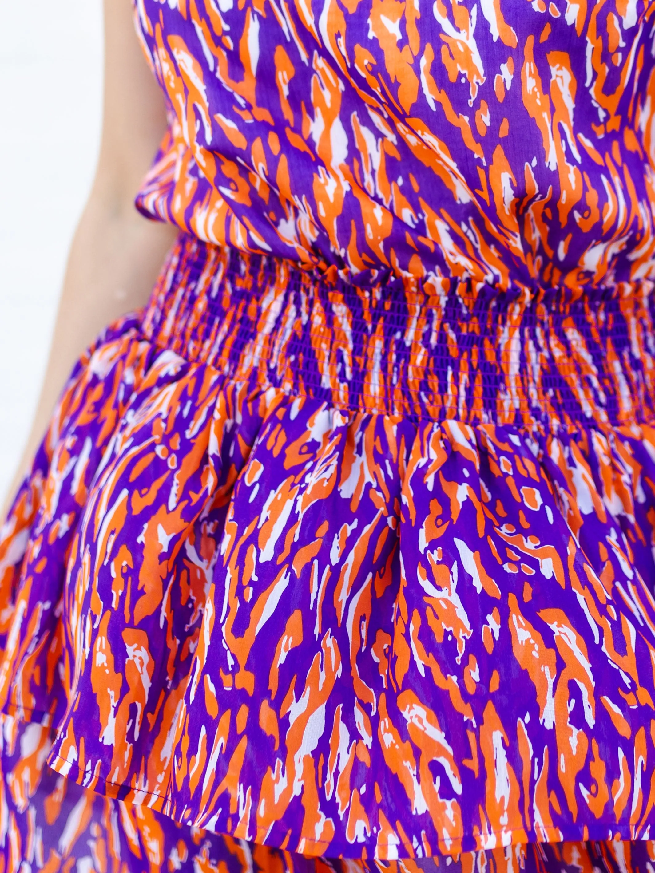 Marley Skirt | Tiger Tail Purple + Orange sold by Michelle McDowell product image thumbnail 4