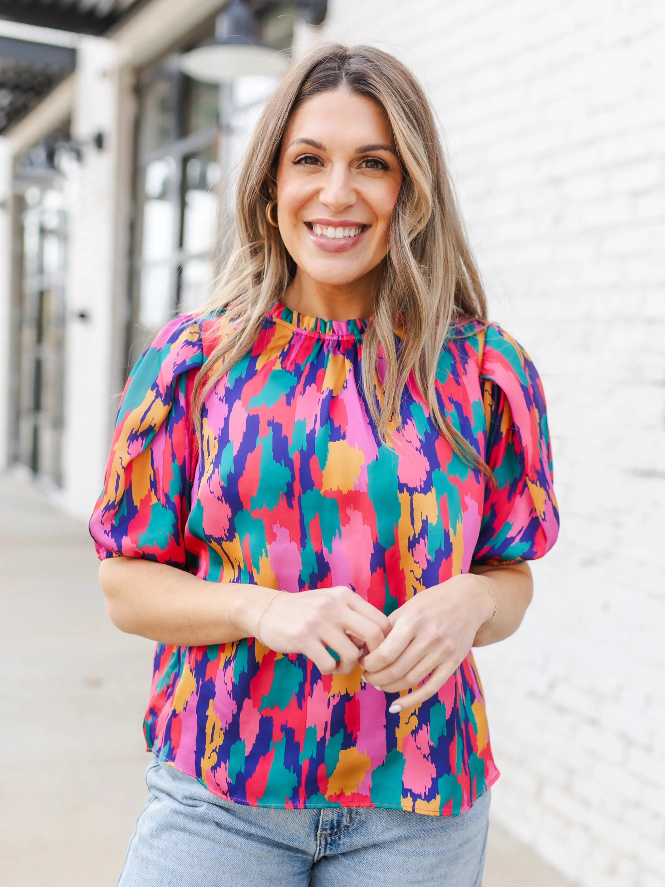 FINAL SALE - Libby Top | Stroke of Luck Purple sold by Michelle McDowell product image thumbnail 3