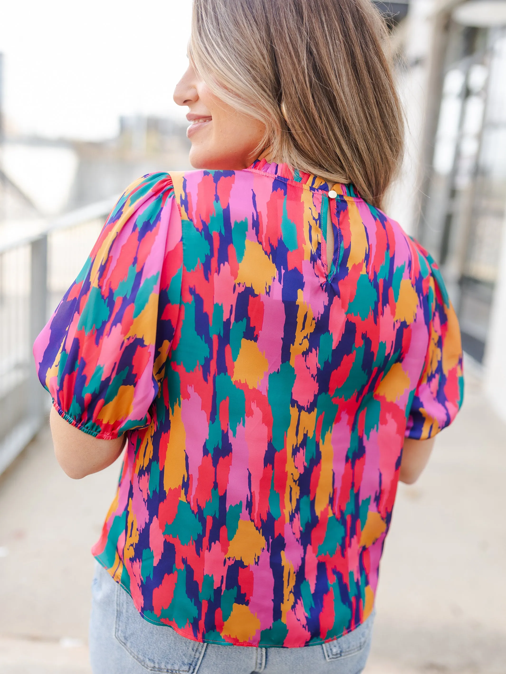 FINAL SALE - Libby Top | Stroke of Luck Purple sold by Michelle McDowell product image thumbnail 5