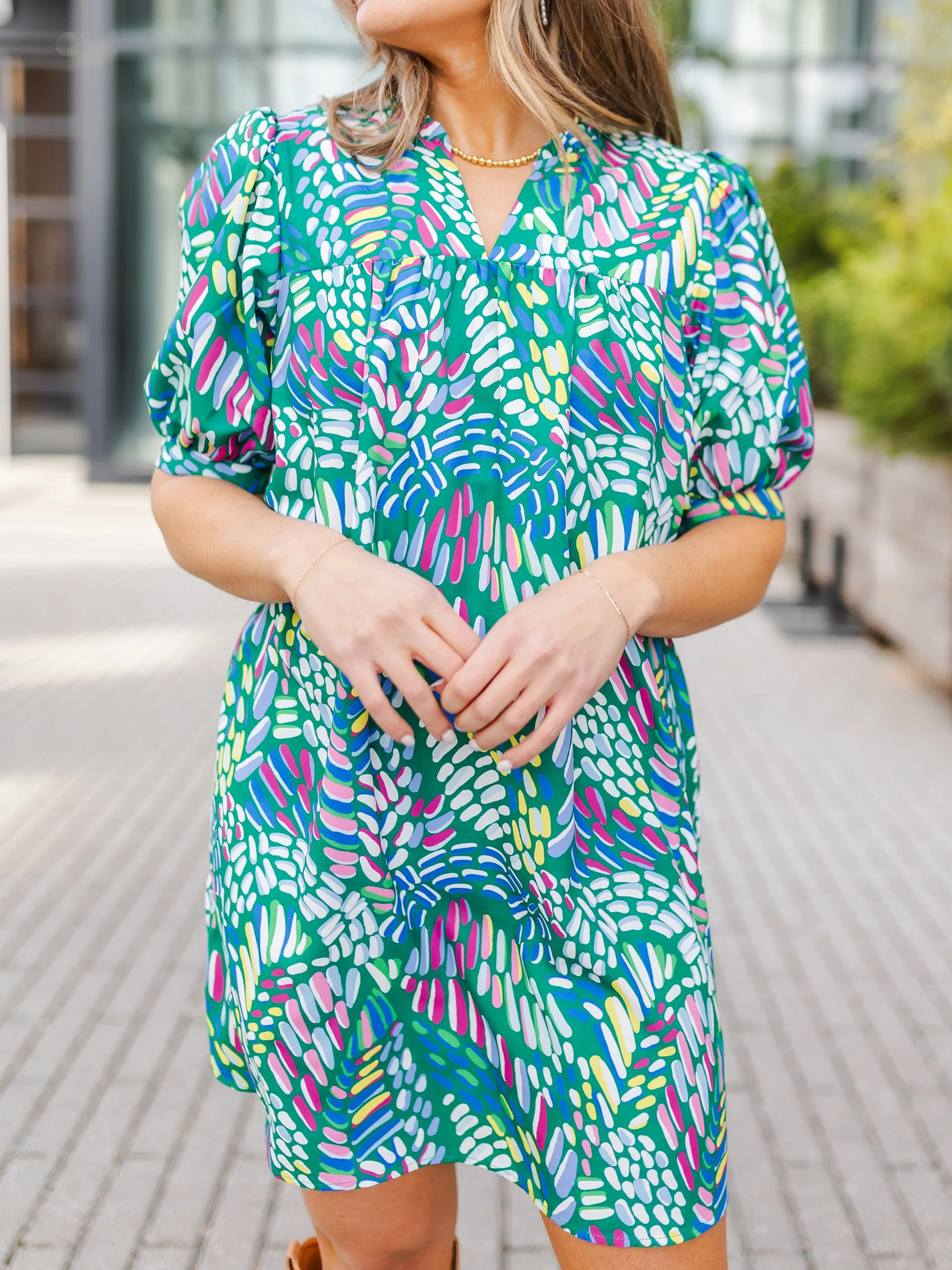 FINAL SALE - Maggie Dress | Mosaic Meadows Multi sold by Michelle McDowell product image thumbnail 5