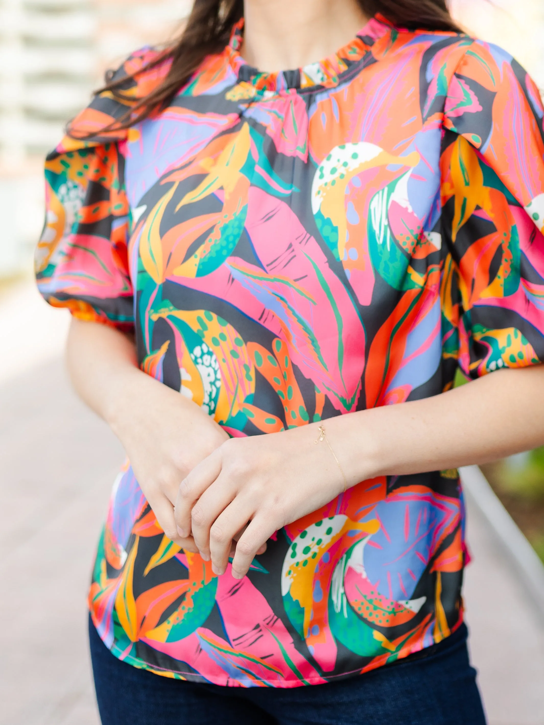 FINAL SALE - Libby Top | Eyes On Me Multi sold by Michelle McDowell product image thumbnail 4