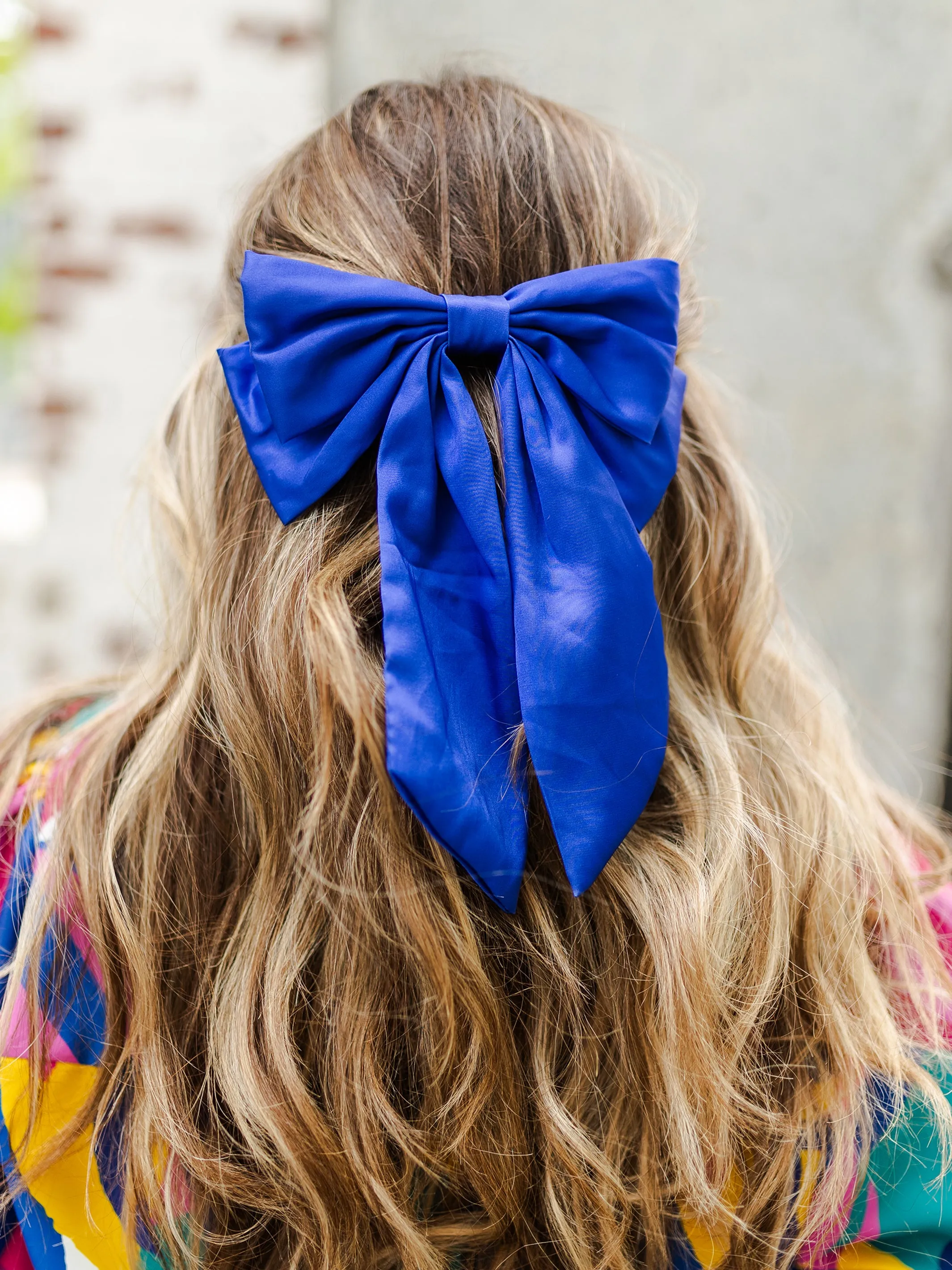 Mia Hair Bow | Blue sold by Michelle McDowell product image thumbnail 4