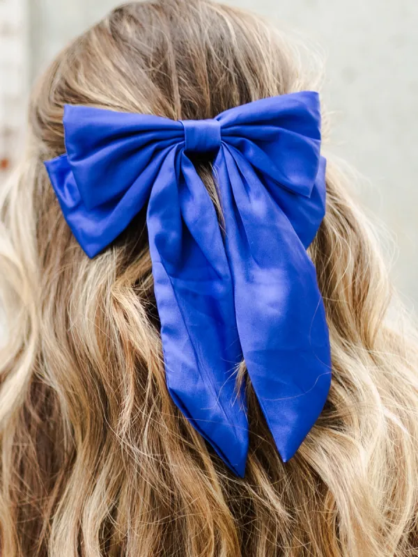Mia Hair Bow | Blue sold by Michelle McDowell