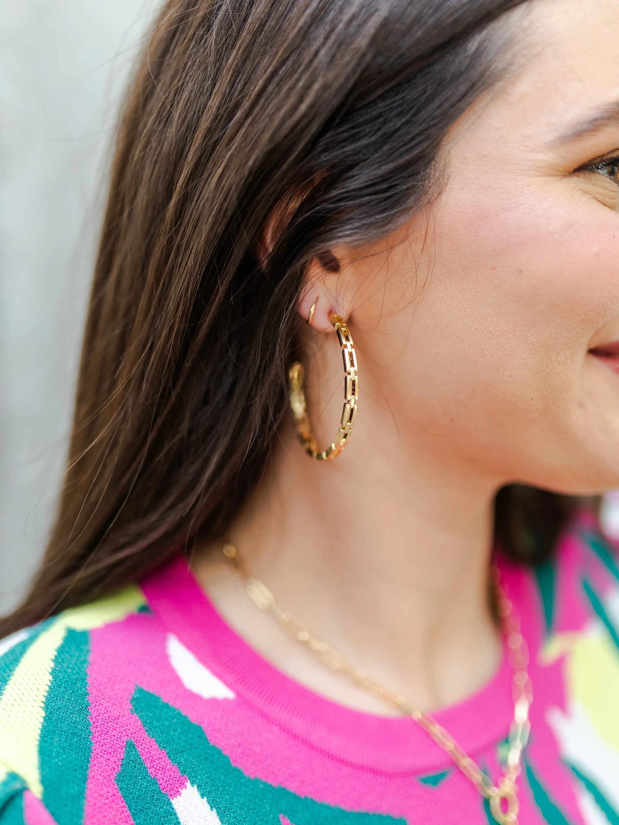 Layla Hoop Earrings sold by Michelle McDowell product image thumbnail 5