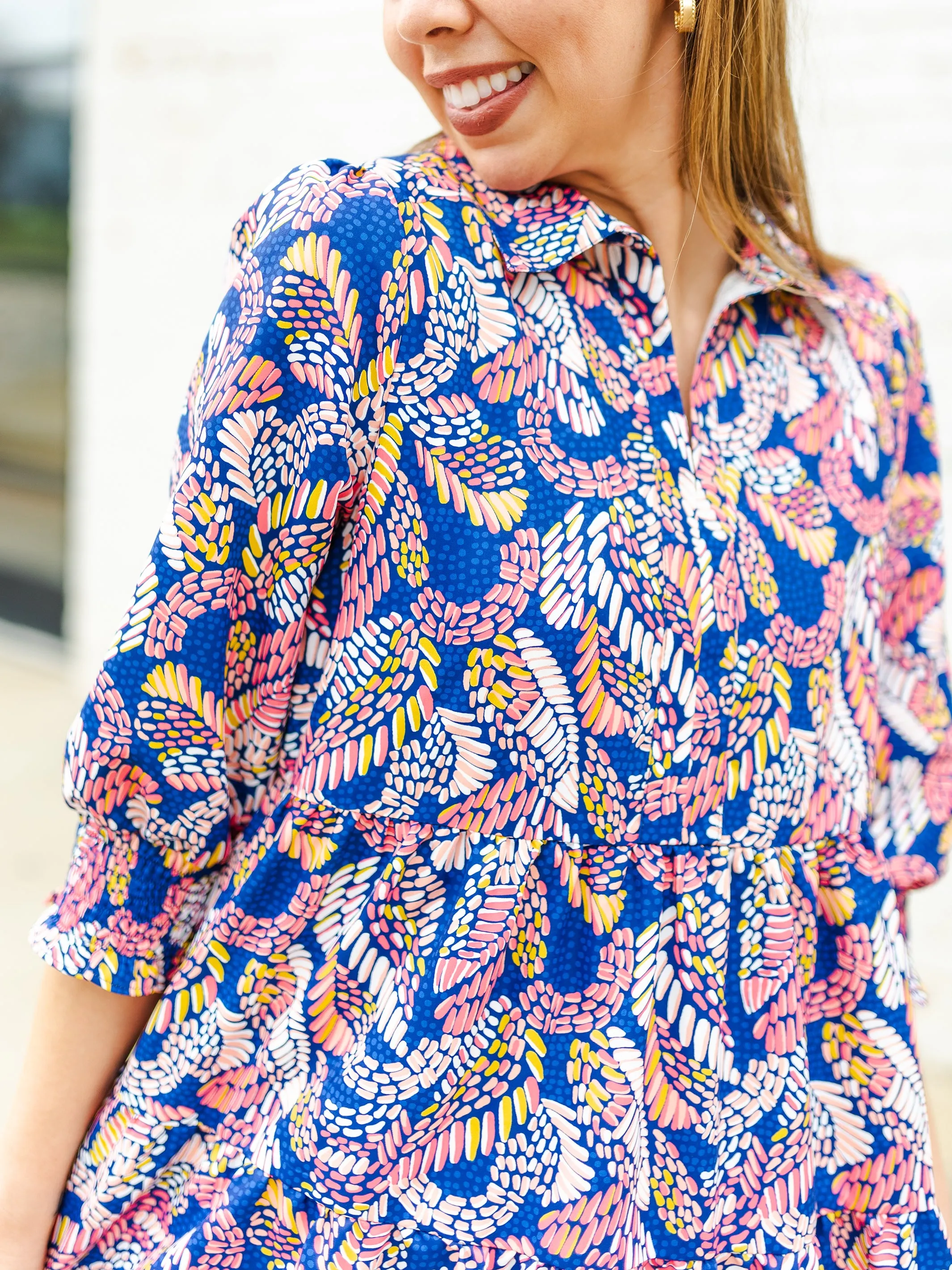 FINAL SALE - Eleanor Dress | Mosaic Meadow Navy sold by Michelle McDowell product image thumbnail 2