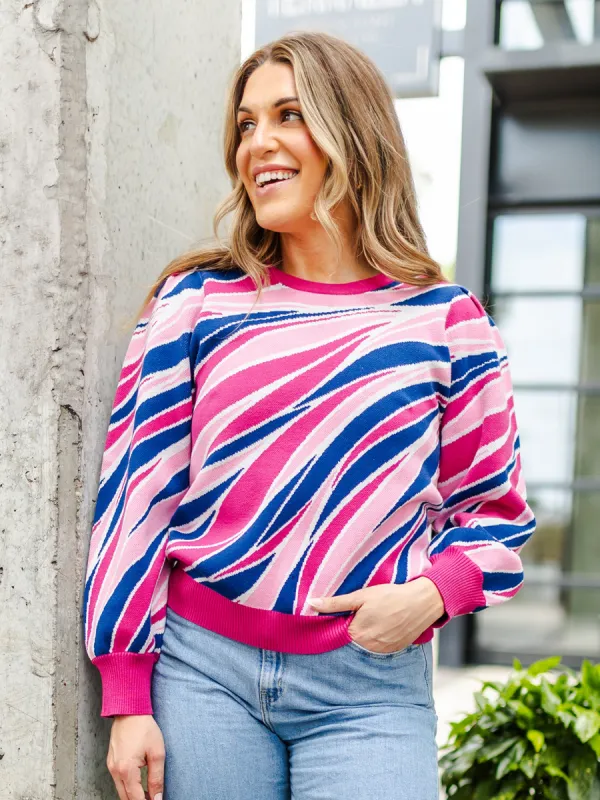 FINAL SALE - Hallie Sweater | Sahara Winds Pink sold by Michelle McDowell