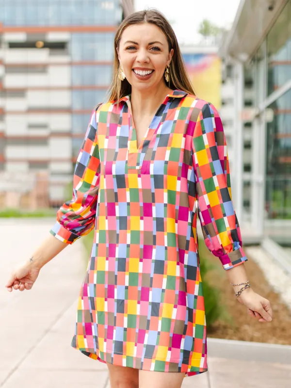 FINAL SALE - Charlee Dress | Check Me Out Multi sold by Michelle McDowell