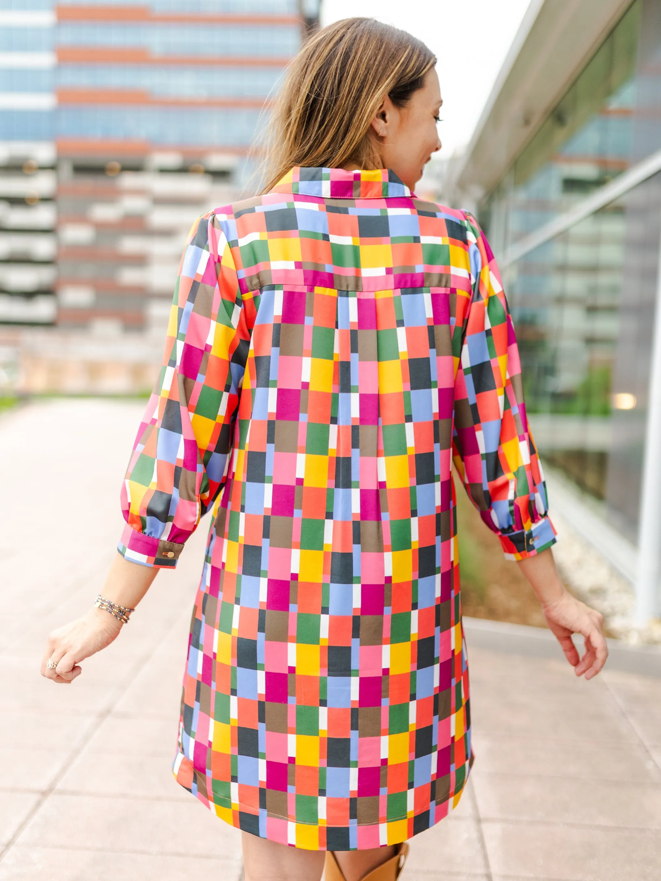 FINAL SALE - Charlee Dress | Check Me Out Multi sold by Michelle McDowell product image thumbnail 5